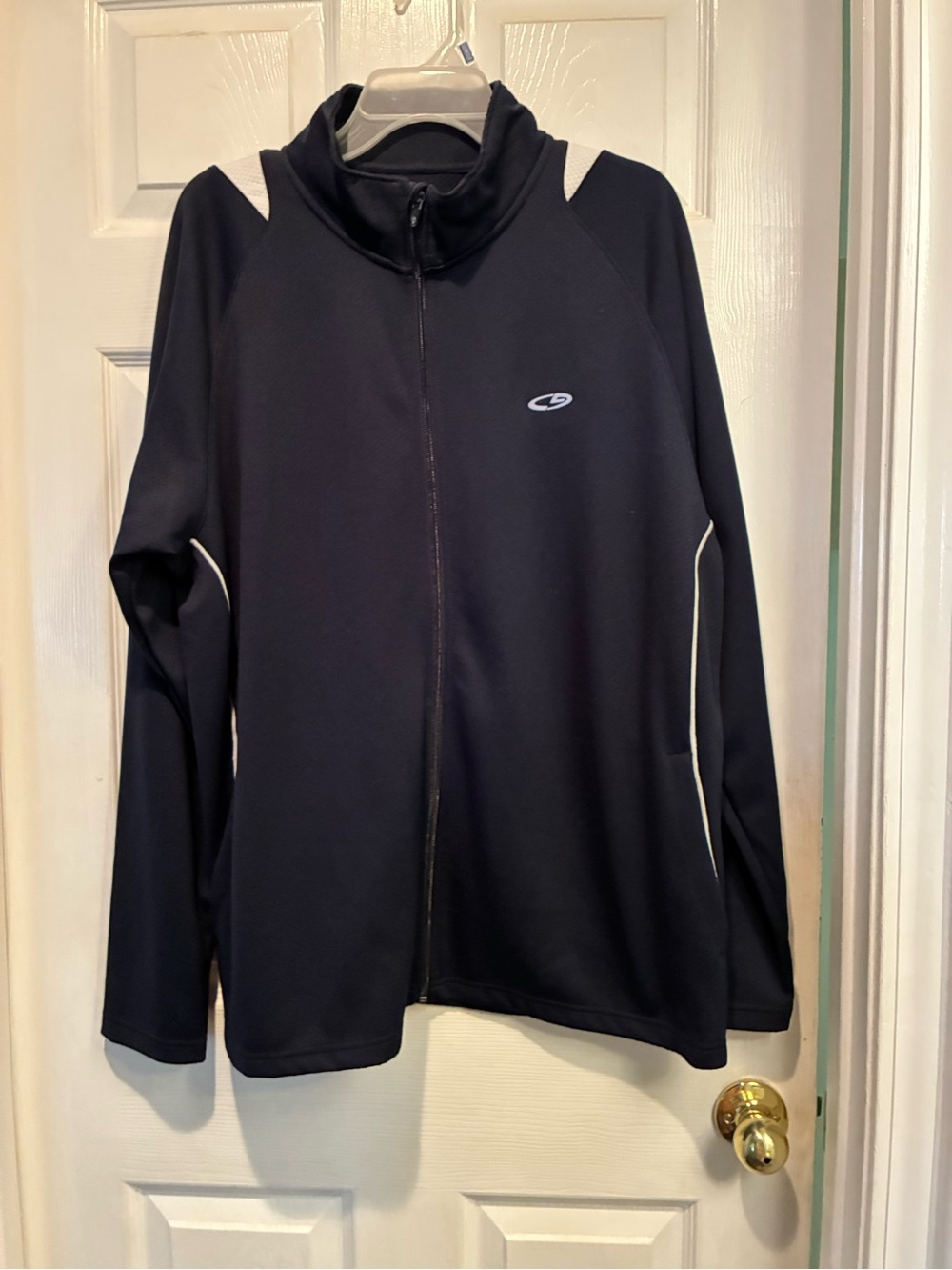 Champion Navy Full-Zip Utility Jacket with White Piping